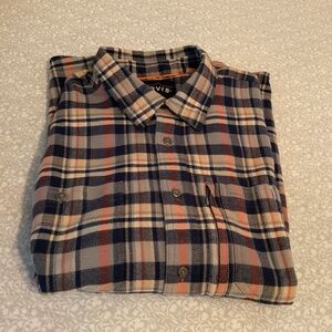 Soft and Warm Orvis Men’s Cotton Blend Flannel Shirt